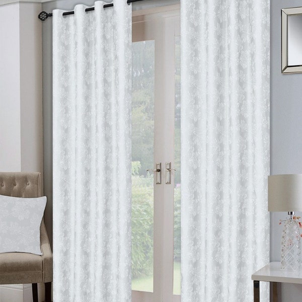 White Eyelet Curtains - Etsy