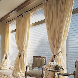 IHF Silk Dupioni Solid Textured Lined Grommet Pleated Extra Wide Extra Long Panels Custom Curtains Drapes Custom Drapery Beige