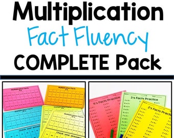 Multiplication Facts Activities - Builds Fluency