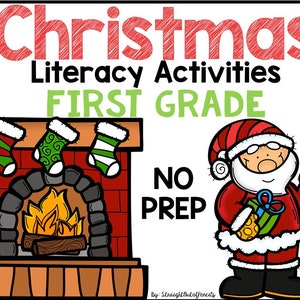 Christmas First Grade Literacy, Reading, Word Work Activities