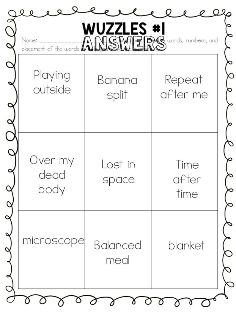 brain teasers word puzzles grades 2 6 word games for kids etsy