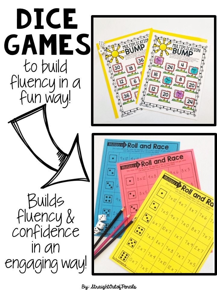 Multiplication Facts Activities Builds Fluency - Etsy