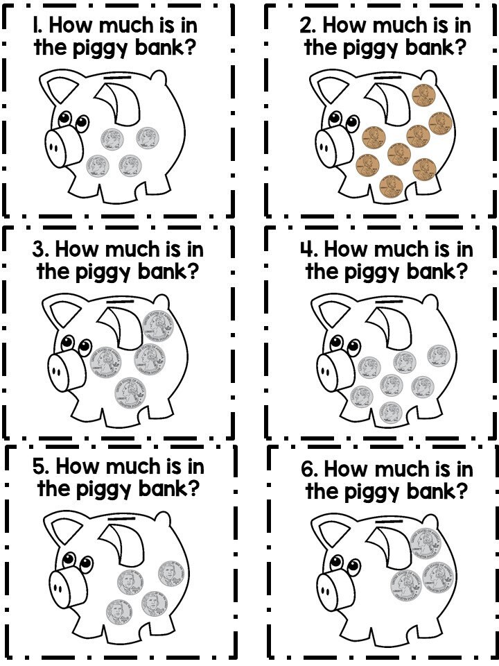 Money Worksheets for First Graders | Etsy