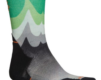 SmartWool Athlete Edition Run Print Socks - Merino Wool, Crew (For Men and Women)