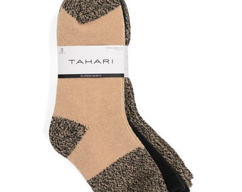 TAHARI 3pk Midi Marled Women's Socks Size 9-11