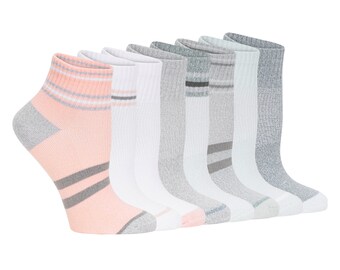 Lemon Ladies' Quarter Sock, 8-pair Super Soft Ankle Length