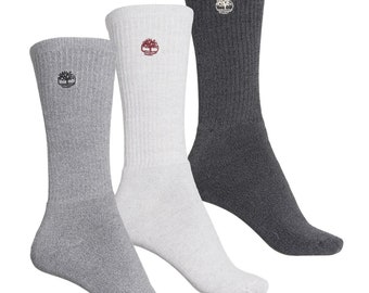 Tree of Life Timberland Ribbed Marled Full Cushion Boot Socks - 3-Pack, Mid-Calf (For Women) Size:  M (Shoe Size 6.5-9.5)