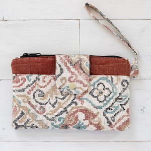 Cartera de mano para teléfono celular Southwest, cartera con cremallera para teléfono, cartera de mano para mujer, monedero pequeño
