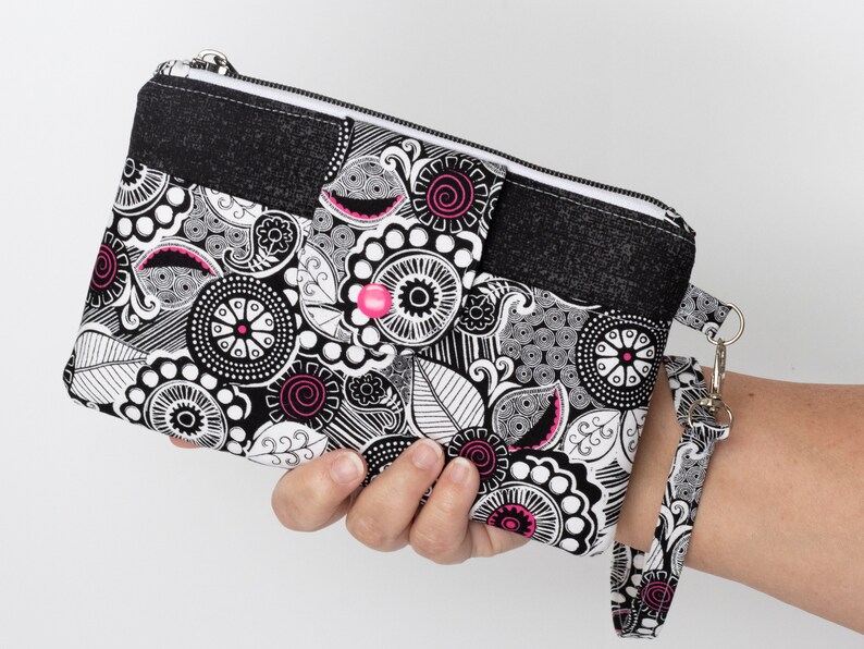 zippered phone wallet