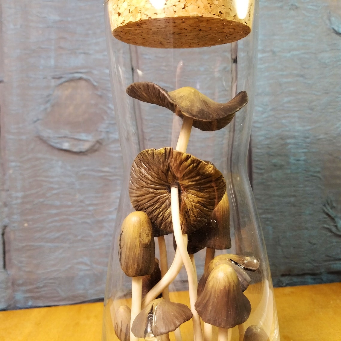 Realistic mushrooms in a bottle bottle with mushrooms cold Etsy