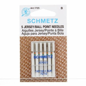 JERSEY/BALLPOINT Schmetz Sewing Machine Needles - Pack of 5