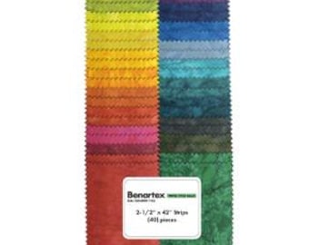 Bali Quarry Hill Batiks 2.5" Jelly Roll - Benartex STQUAPK