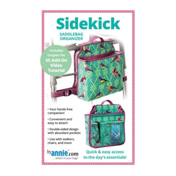 Sidekick Saddlebag Organizer by Annie Bag Pattern # PBA300