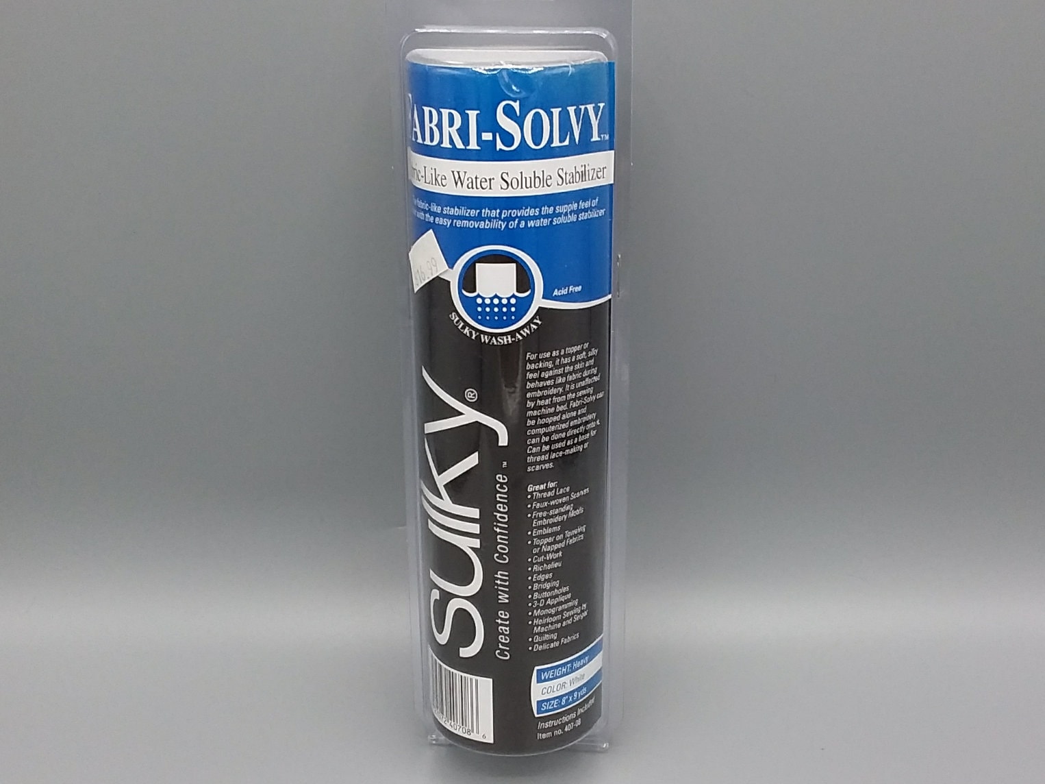 Solvy Water Soluble Stabilizer Roll