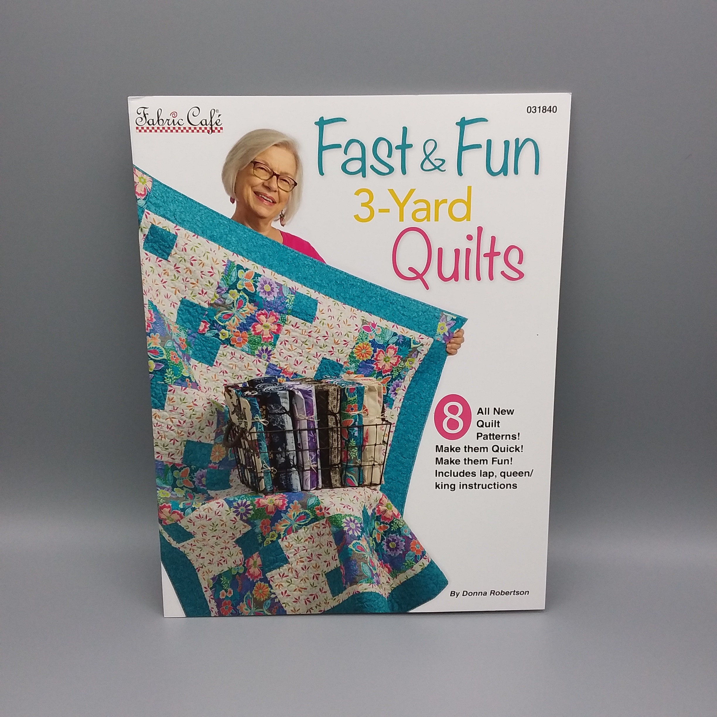 Fast & Fun 3 Yard Quilts Book Fabric Cafe Donna Robertson Etsy Nederland