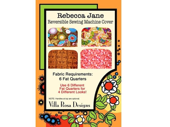 Sewing Machine Cover Postcard Pattern