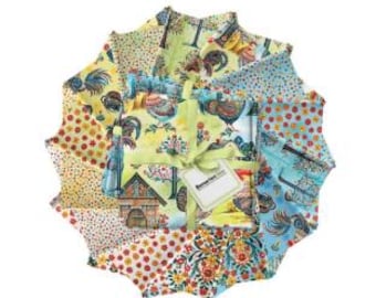 Farm Feathered Folk by Nicole Decamp for Benartex 14 pc Fat Quarter Bundle