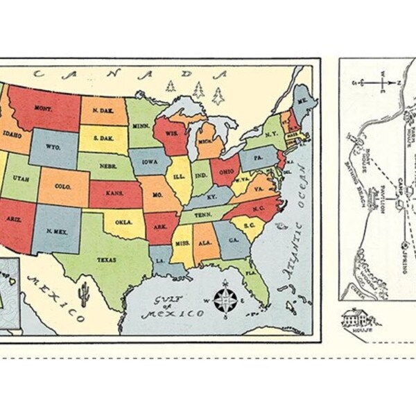 Usa Map Fabric Panel Etsy - Il 600x600.6122976304 12jw