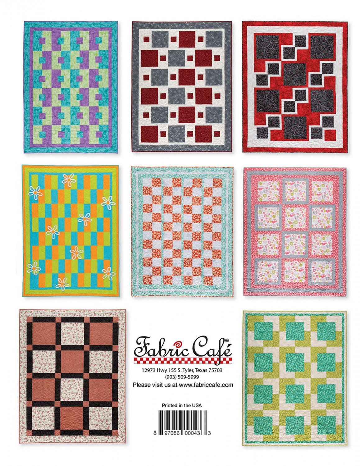 Easy Peasy 3-Yard Quilts Booklet by Fabric Cafe/Donna Robertson