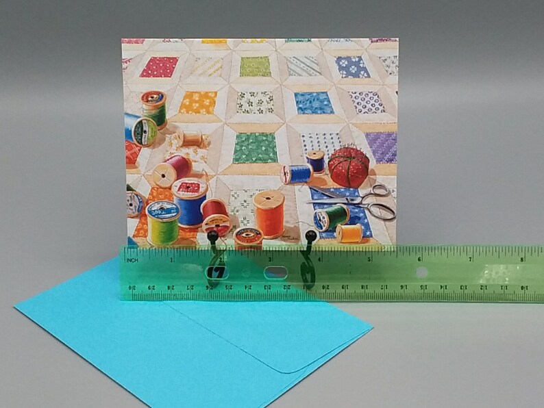 Spools Quilt Quilting Themed Note Cards RB50 Etsy