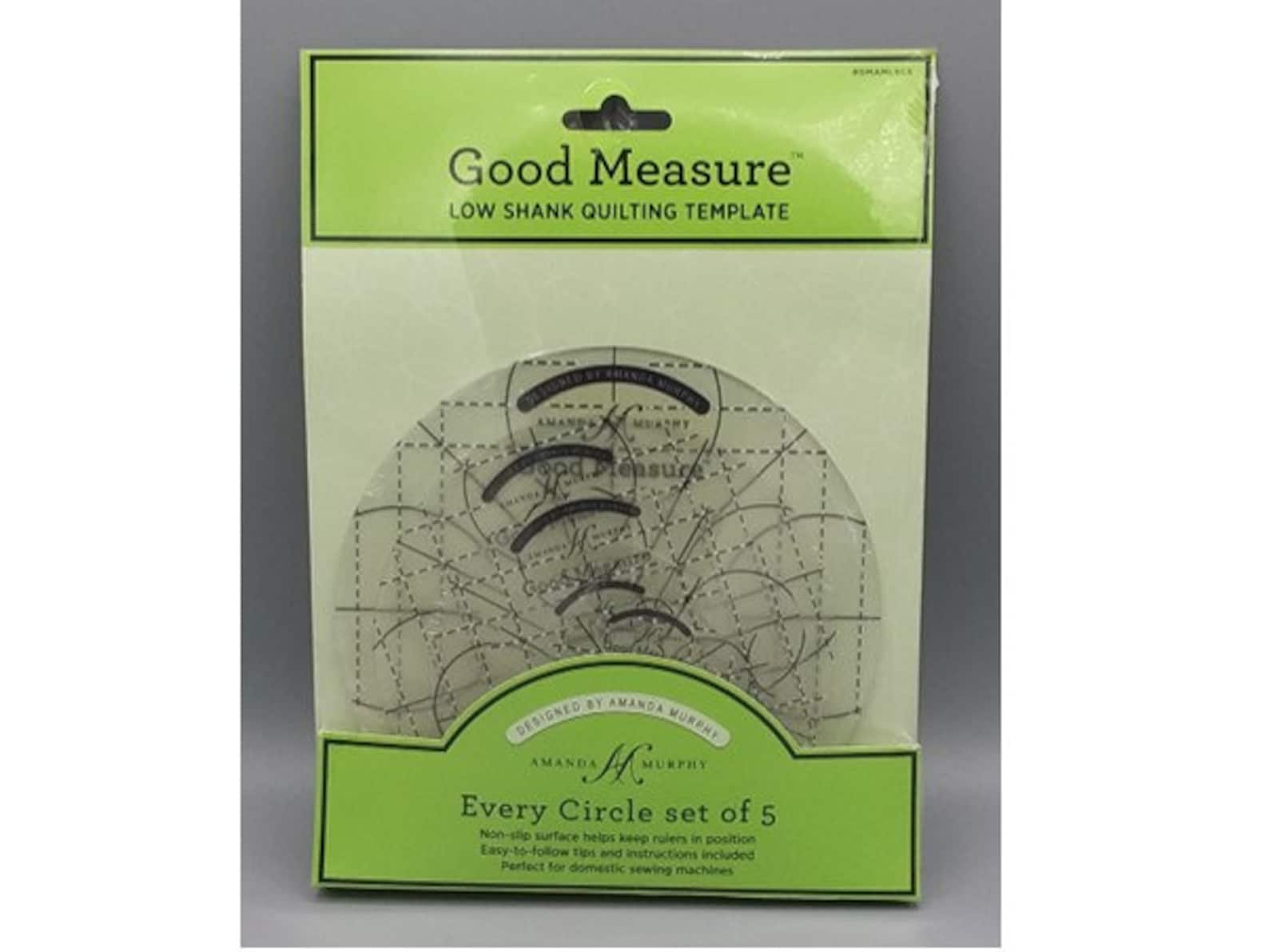 Circle Good Measure Low Shank Quilting Template Ruler Etsy