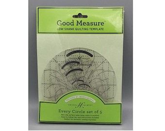 Circle Good Measure Low Shank Quilting Template Ruler #GMAMLSCS