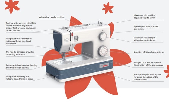 Bernette b05 Academy Sewing Machine w/Foot Kit Bundle