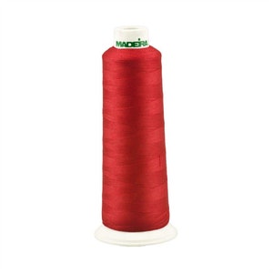 Deep Red 9470 AeroQuilt Polyester Longarm Thread Madeira
