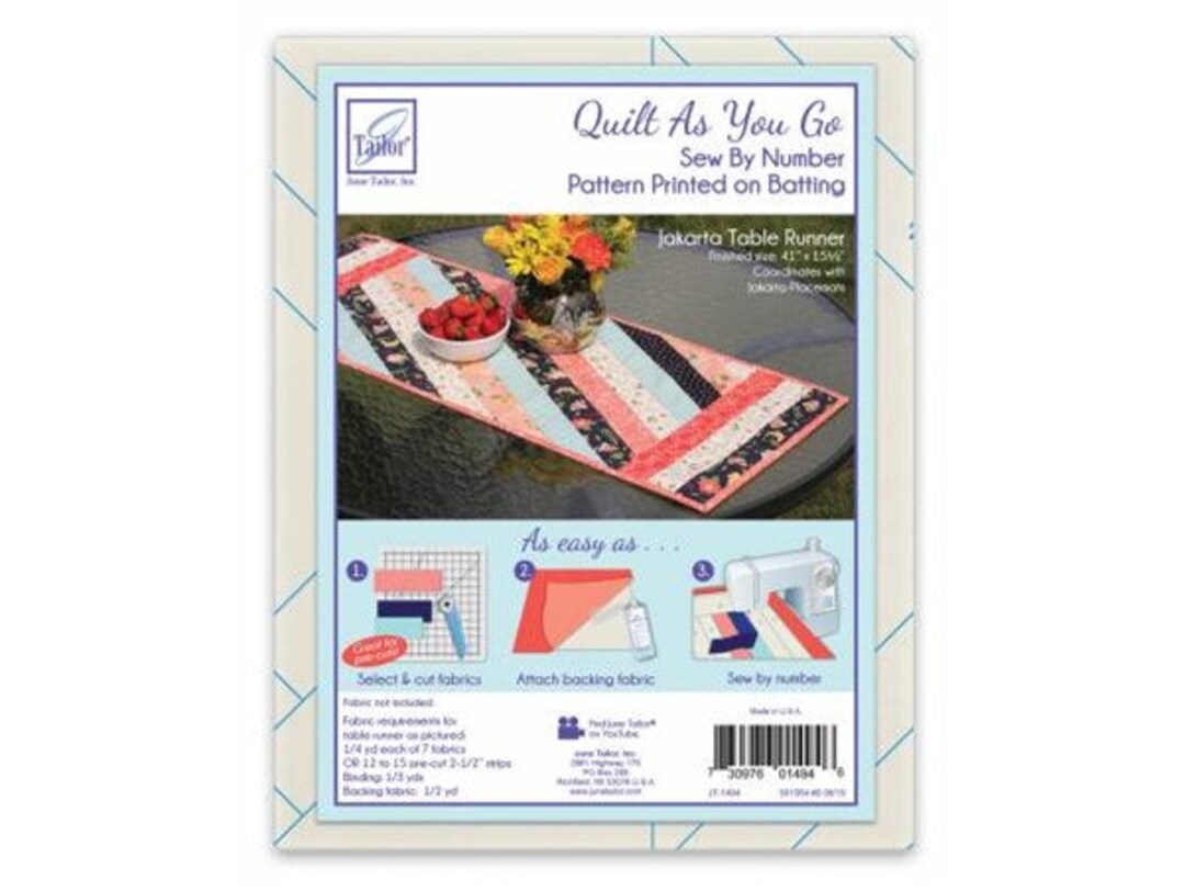Jakarta Tablerunner Quilt as You Go June Tailor #JT-1494 - Etsy