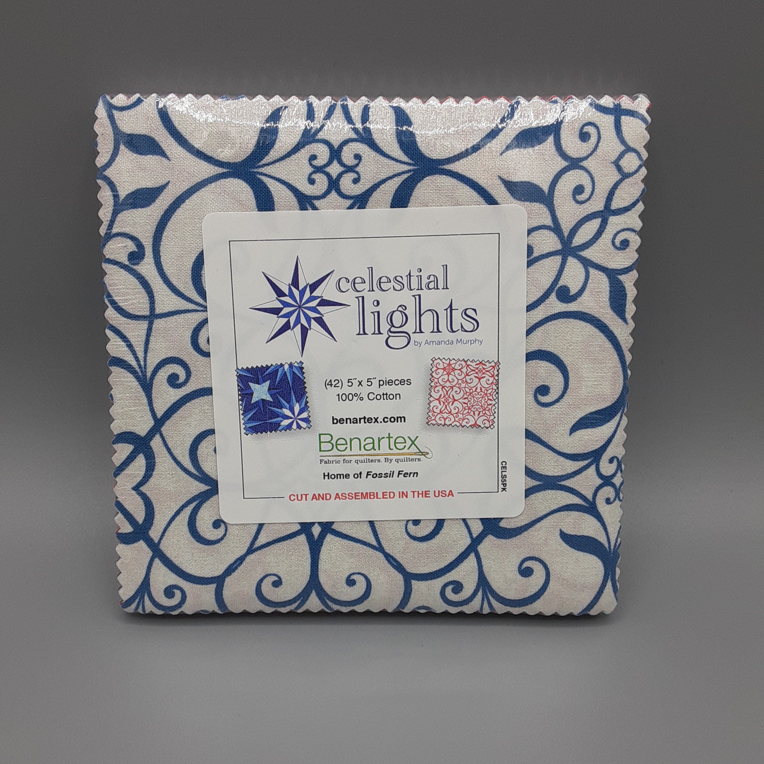 Celestial Lights by Amanda Murphy Charm Pack 5 Squares Etsy