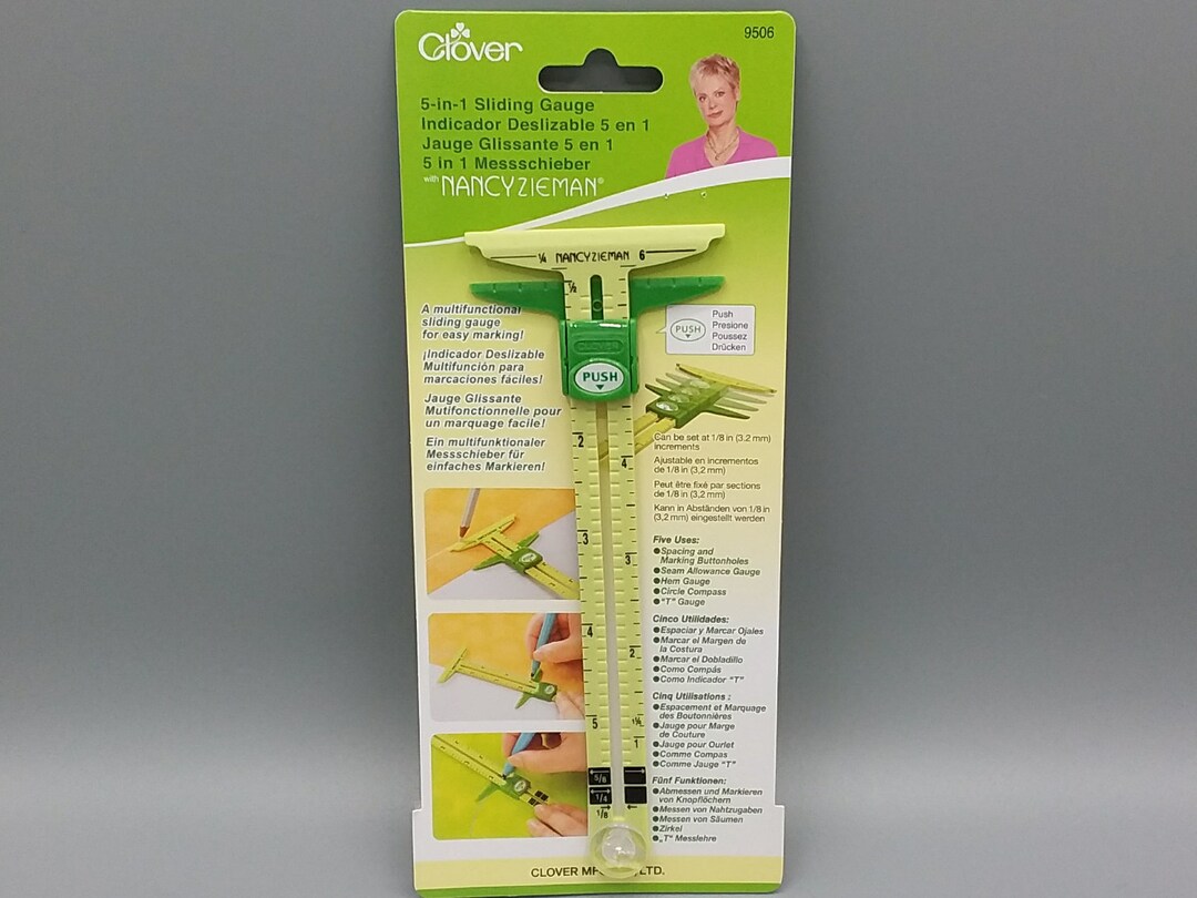 Seam Gauge Ruler With Sliding Marker By Eversewn - Sewing and