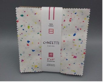 Confetti by RJR Charm Pack 5" Squares 42pc