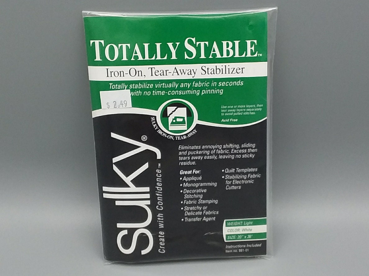 Sulky Totally Stable Iron on Fusible TearAway Embroidery