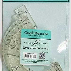 Semicircle 2 Good Measure Longarm Quilting Template Ruler #GMAMESC2