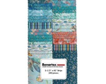 Under the Sea by Skyline Studio for Benartex Jelly Roll STUNSPK