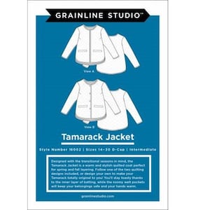 Tamarack Jacket Size 14-30 by Grainline Studio Sewing Pattern #16002