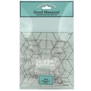 Hexagon 1 Good Measure Longarm Quilting Template Ruler #GMAMHX1