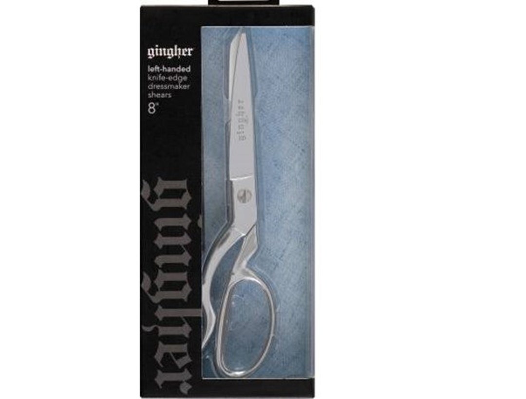 Gingher Left Handed 8in Knife Edge Scissor With Sheath Etsy