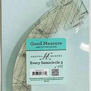 Semicircle 3 Good Measure Longarm Quilting Template Ruler #GMAMESC3