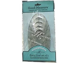 Oval Good Measure Longarm Quilting Template Ruler #GMAMOV
