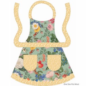 Nature&#39;s Portrait Apron Fabric Panel by Riley Blake PD15676-PANEL
