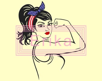 Download Free Rosie Riveter Svg Etsy SVG Cut Files