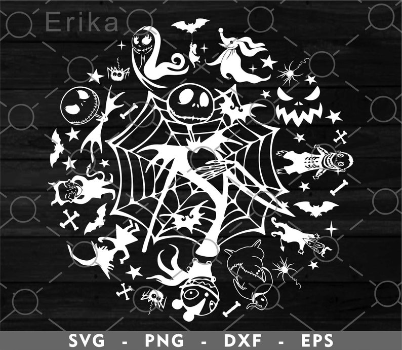 Download Nightmare Before Christmas Mandala jack skellington svg ...