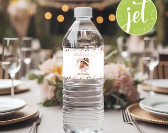 Horse water bottle labels, Horse birthday, Horse party favors, Saddle up birthday, horse party lables, cowgirl water bottle. H01