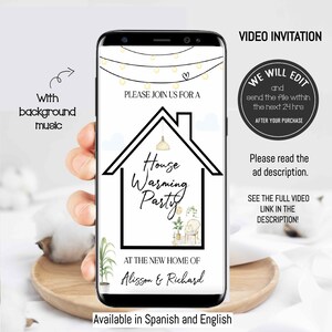 Housewarming video Invitation, Housewarming party invitation, New Home party, Open house party, Home sweet Home, Housewarming invitation