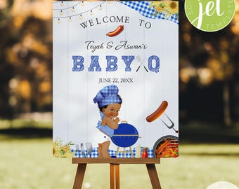 Cartello di benvenuto per barbecue, baby shower con barbecue, bomboniere, decorazioni per bambini, cartello di benvenuto per bambini, poster per barbecue, cartello di benvenuto per il giardino. Bbq03