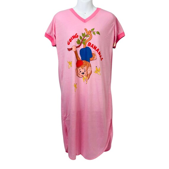 Vintage Sleep Shirt Large Nightgown V 