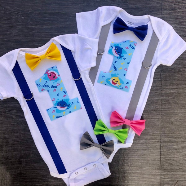 Baby Shark Birthday Outfit Etsy