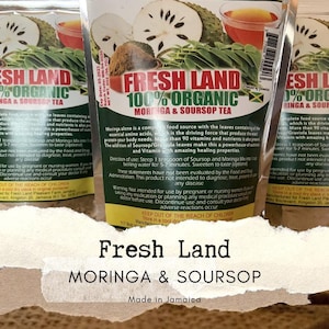 Sale!!! MORINGA & SOURSOP LEAVES  Herbal Tea  Blend - 100% Organic Jamaica  Produce