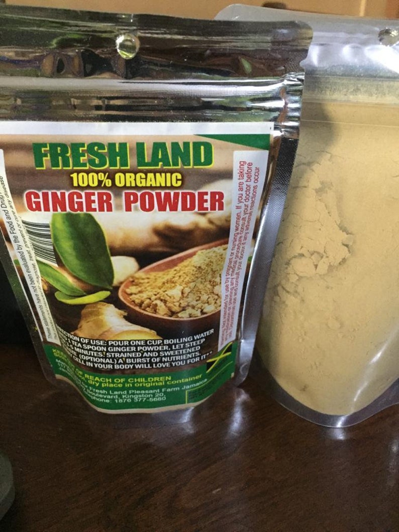 Jamaica GINGER POWDER 100 ORGANIC Produce of Jamaica Etsy